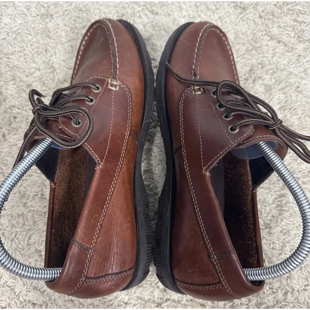 Eastland Falmouth Brown Leather Boat Shoes Women's 9 Fisherman Core Preppy Y2K
